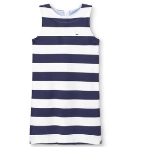 Vineyard Vines x Target Blue and Whited Striped Nautical Preppy Dress- Size S